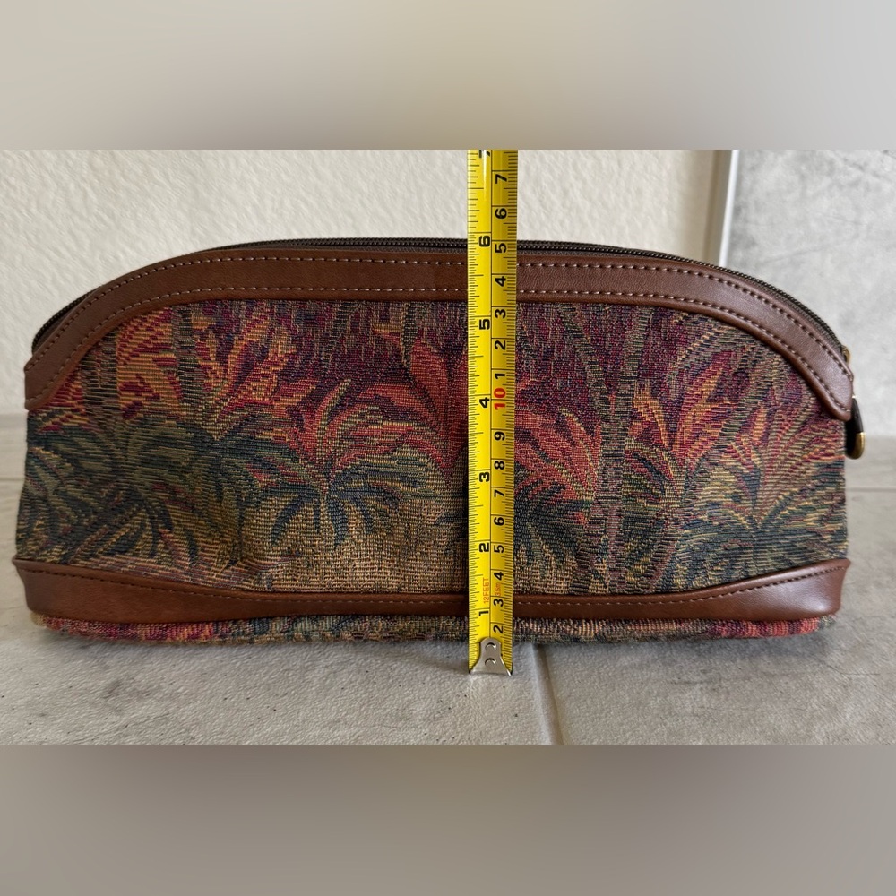 Ricardo Brand Brown Multicolor Tropical-Print Shoulder Bag - Picture 15 of 16
